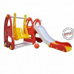 Labeille Luxury London Bus Slide and Swing – Red