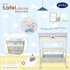 Pliko Baby Tafel Change Table Bathtub - Sailing Bear Diskon Kondisi