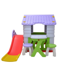 Labeille Dream Playhouse & Slide Luxury Complete Set – Atap Ungu