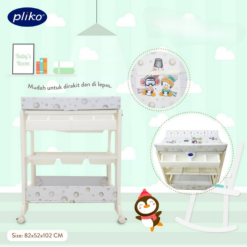 Pliko Baby Tafel Change Table Bathtub -  Pinguin and Snowman (Diskon Noda dan Kondisi)