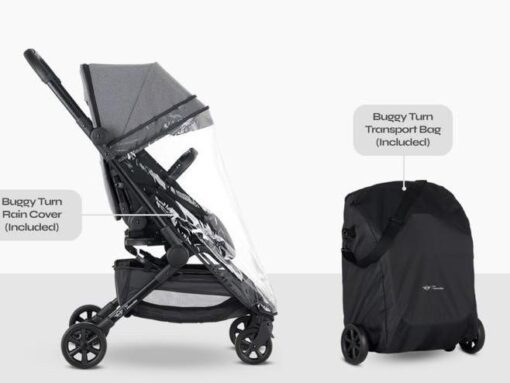 Easywalker Mini Buggy Turn 2 Stroller - Soho Grey - Gambar 9