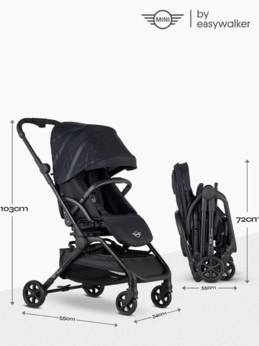 Easywalker Mini Buggy Turn 2 Stroller - Oxford Black - Gambar 11