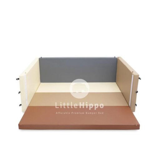 Little Hippo Bumperbed Large - Classic Mahagony - Gambar 3
